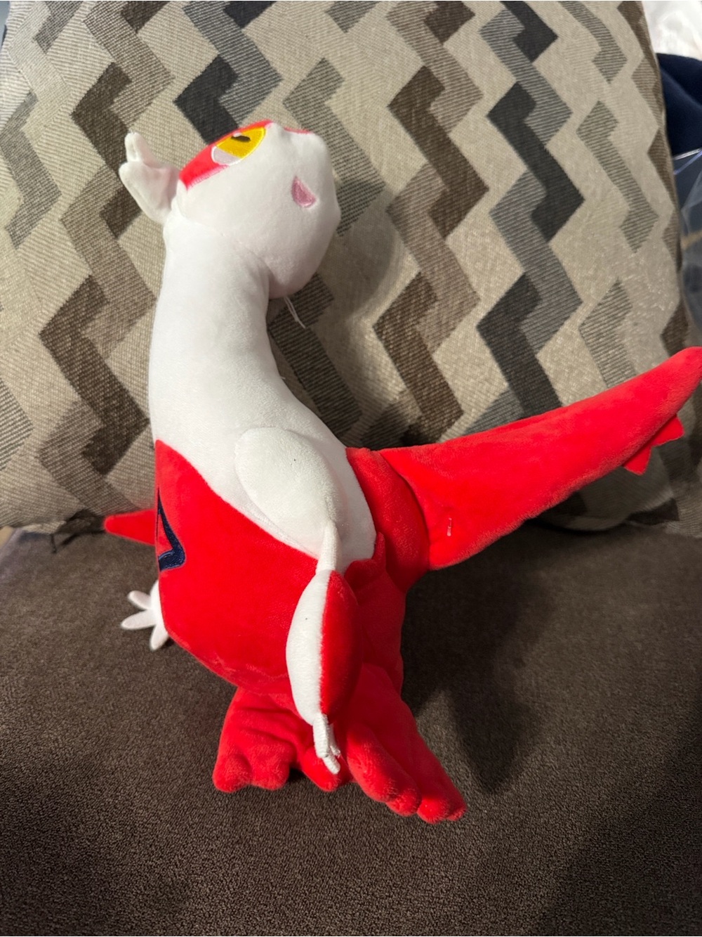 Preloved: Pokemon Red & White Latias Plush - Soft Stuffed Toy